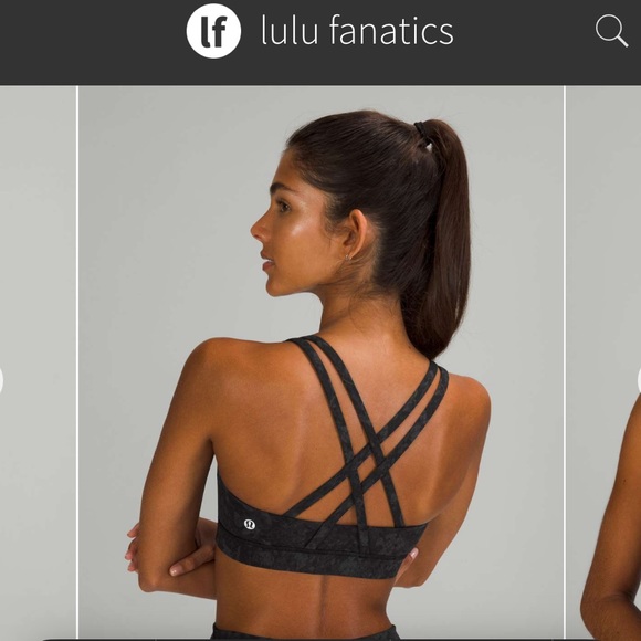 Lululemon Energy Bra Camo Deep Coal Multi - Picture 5 of 5